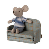Maileg Sofa Bed - Mouse - Check