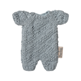 Maileg Knitted Suit, Micro Clothes - Blue - PREORDER - due October