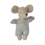 Baby Mouse in Carry Cot - Blue - PREORDER - due October