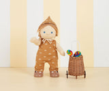 Olli Ella Dinkum Doll Rolo Romper Set Fawn