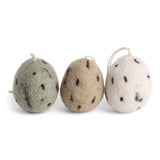 En Gry & Sif Eggs Natural Green Set of 3