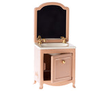 Maileg Sink Dresser with Mirror Mouse Size Dark Powder