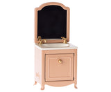 Maileg Sink Dresser with Mirror Mouse Size Dark Powder