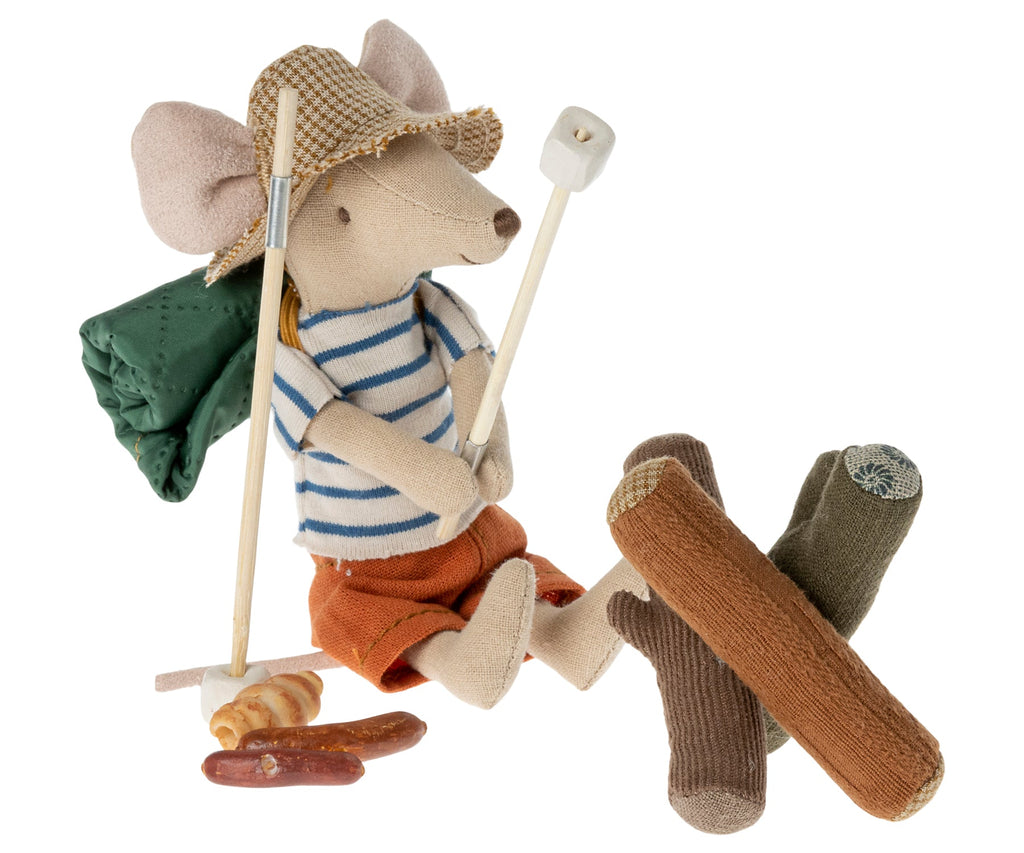 Maileg Hiker Mouse Bonfire Set