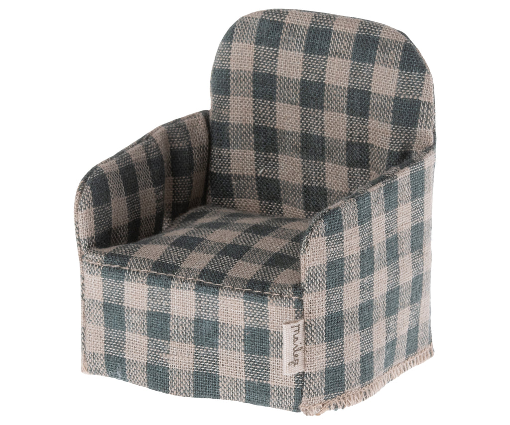 Maileg Chair Green Check