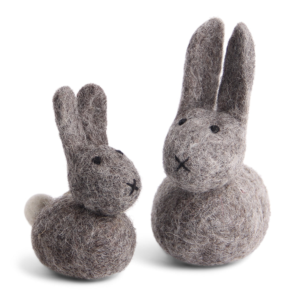 En Gry & Sif Set of Two Bunnies Grey