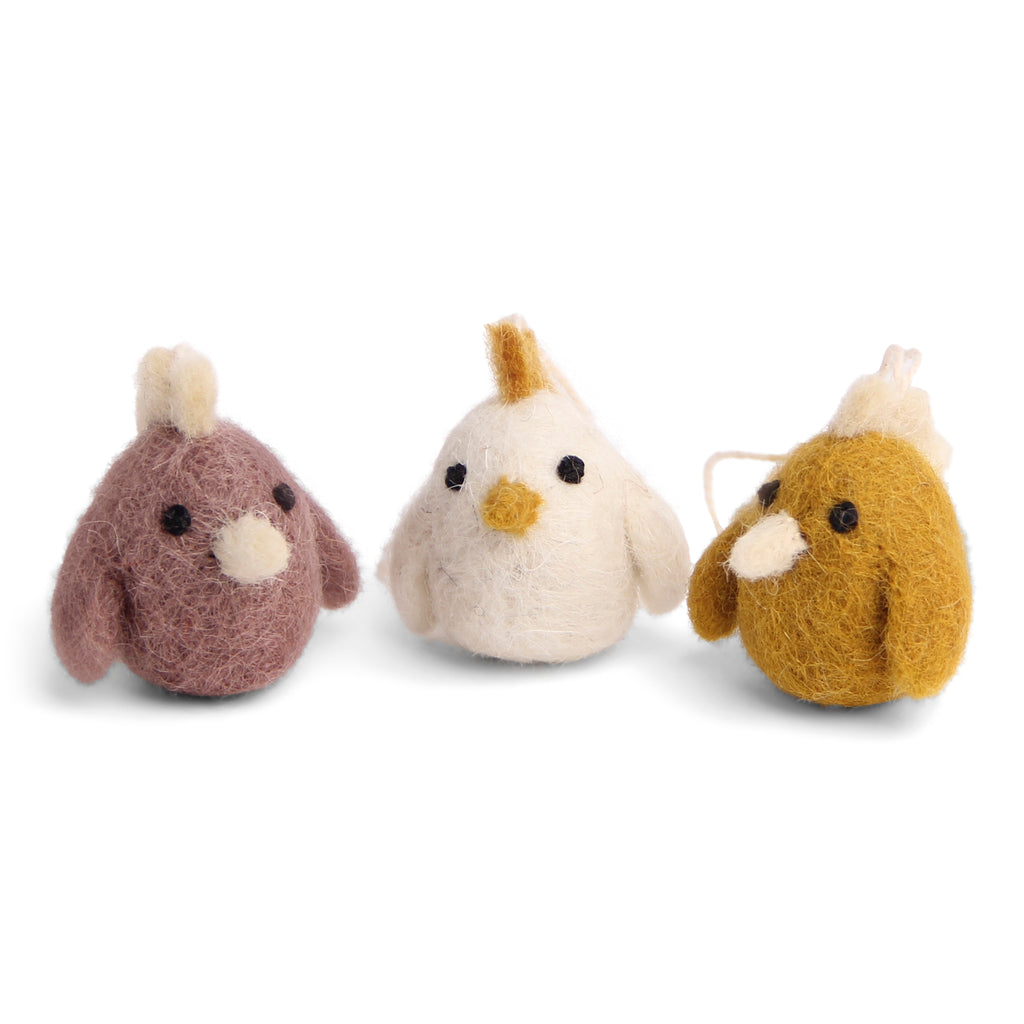 En Gry & Sif Set of Three Mini Roosters