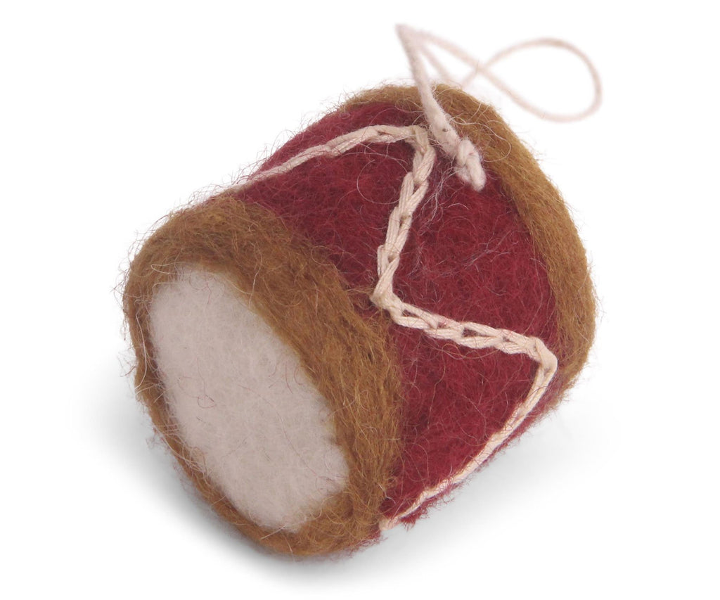 En Gry & Sif Felt Drum Ornament