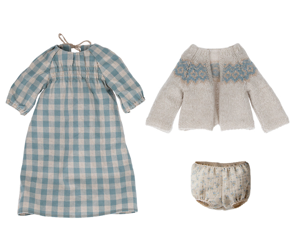 Maileg Bunny Size 4 Dress & Cardigan Outfit