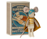 Maileg Super Hero Little Brother Mouse in a Matchbox