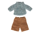 Maileg Knitted Sweater and Trouser Outfit for Big Brother Mouse/Micro