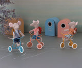 Maileg Big Sister Tricycle Mouse Red Bag - Magnetic