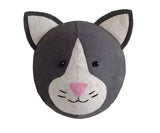 Fiona Walker England Black & White Cat Head Mini