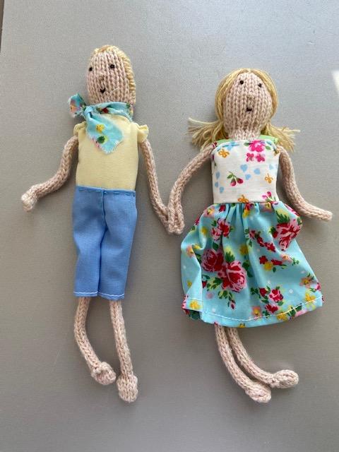 Laura Long Hand Knitted Hansel & Gretel Dolls