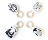 Wee Gallery Teething Ring - Panda