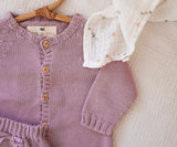 Rose In April Gaby Cardigan Lilac 6 mths