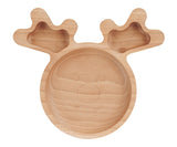 The Wood Life Reindeer Plate