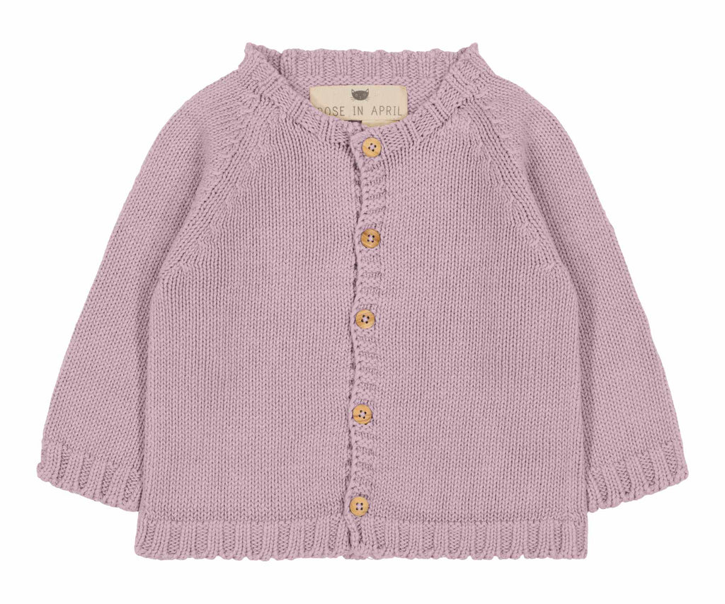 Rose In April Gaby Cardigan Lilac 6 mths