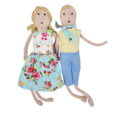 Laura Long Hand Knitted Hansel & Gretel Dolls - Bijou Lifestyle