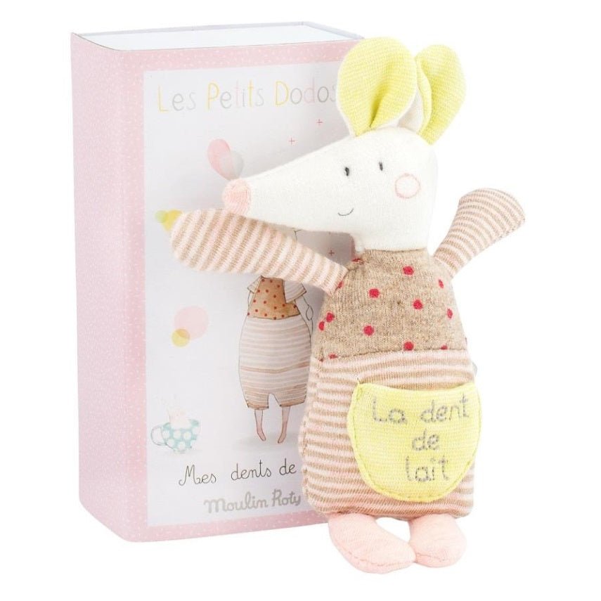 Moulin Roty Les Petits Dodos Milk Tooth Mouse in a Box
