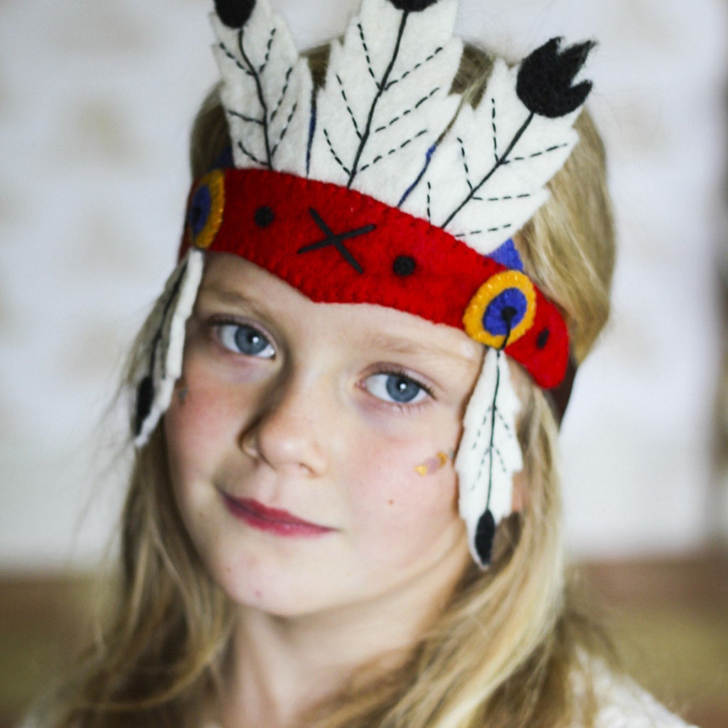 Sew Heart Felt Native American Feather Head Dress Dressing Up Set