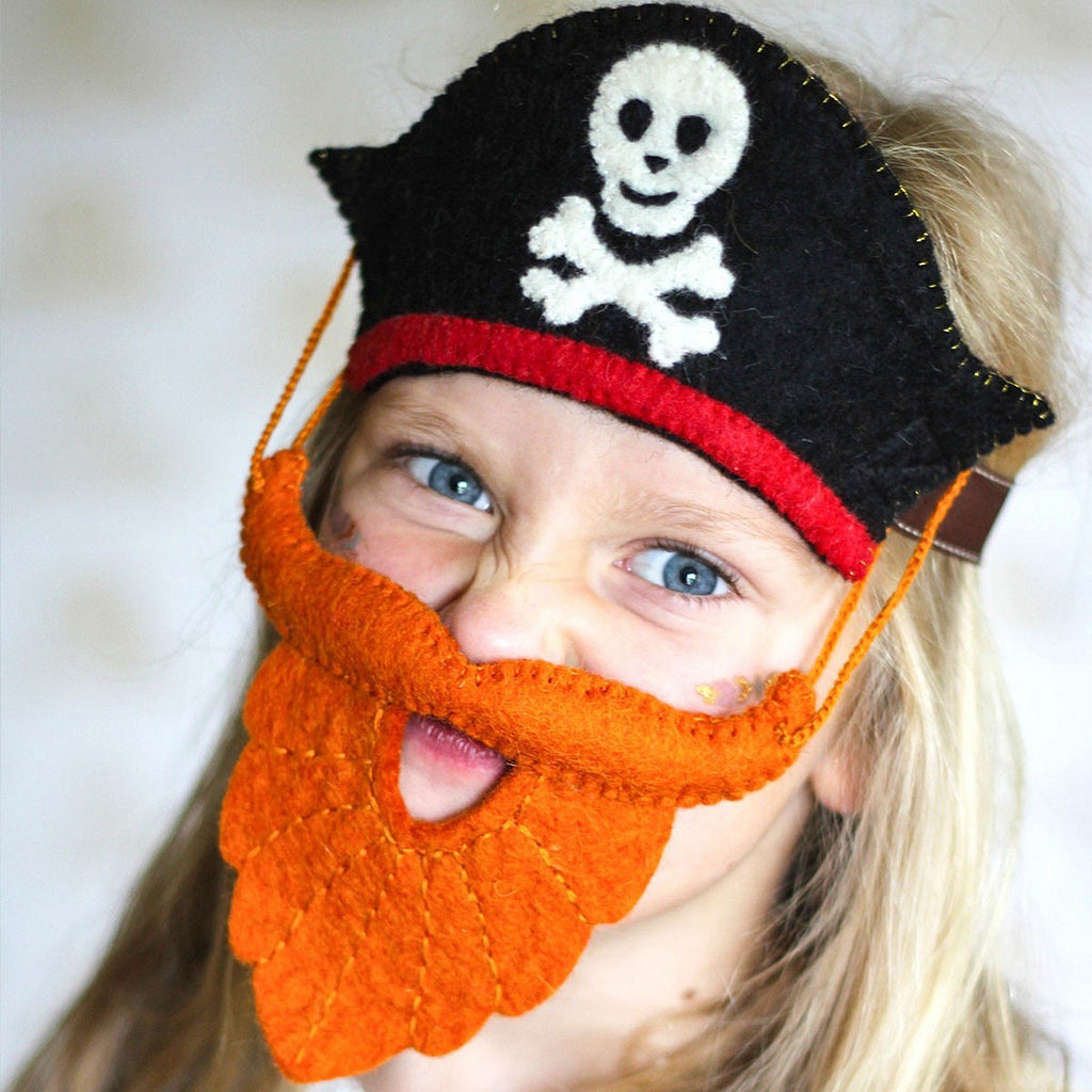 Sew Heart Felt Pirate Hat & Bushy Beard Dressing Up Set