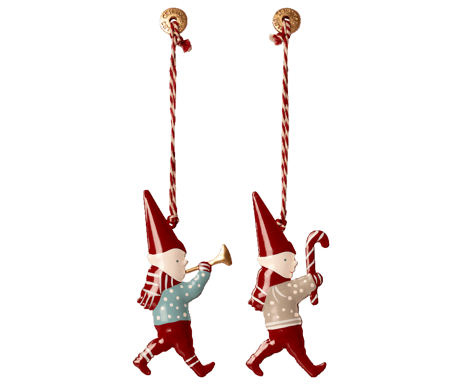 Maileg Metal Pixies Ornament Set of Two