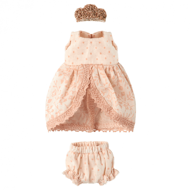 Maileg Micro & Mouse Princess Dress Set Rose