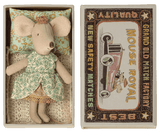 Maileg Little Sister Princess Mouse in a Matchbox